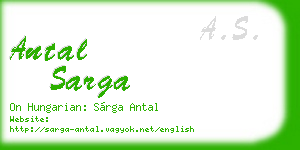 antal sarga business card