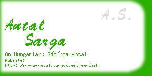 antal sarga business card